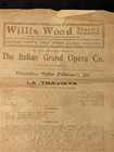 Willis Wood Theatre Kansas City Missouri Stage Broadside playbill Circa 1910s  3