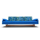 Adrian Pearsall For Craft Associates 2408-s Mid Century Walnut Gondola Sofa