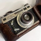 Perfex Vintage Forty-four Speed Flex Candid Camera With Leather Case -untested