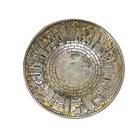 H  Karshi 925 Silver-plated Judaica Goblet Cup And Plate Set For Judaism