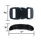 3 8  Contoured Side Release Buckles For Webbing Paracord Strap 100pks   200pks