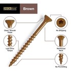 Deck Plus Wood Screws  Brown Exterior Screws  2 X  8  5lb