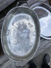 Vintage Copper   Brass Oval Chafing   Circa Mid 20th Century 