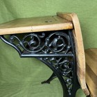 Antique Buffalo Hardware Co   4 School Desk With Folding Seat  Wood   Cast Iron
