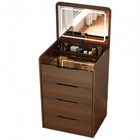 60cm 3 In 1 Vanity Desk With Flip Top Mirror Small Make Up Vanity Set Visible