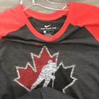 New Nike Red And Grey Team Canada Hockey Tshirt Adult Medium Shirt