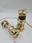 Vintage Brass Miner   s Safety Lamp Collectible Coal Mining Lantern Nautical Lamp