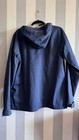 Carhartt Wip Size Large Mens Hooded Field Jacket Coat Military Full Zip Blue 