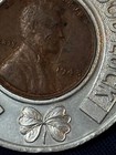 1948 Harry Elgin   Sons Inc Good Luck Token Encased Wheat Penny Baltimore Md
