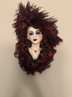 Unique Creations Limited Edition Porcelain Lady Face Wall Mask Signed 458 1000
