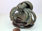 Vintage Coastal Maitland Smith Brass Bronze Hermit Crab