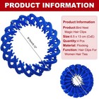 Bird Nest Magic Hair Clip  Hairs Maker Ponytail Holder  4 Pack  Blue 