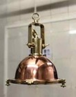 Nautical Vintage Antique Industrial Copper   Brass Ceiling Light Set Of 1 Pcs