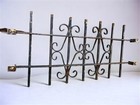 Wrought Iron Fence Panel  Architectural Salvage Grate  Garden Art  Vintage  A33