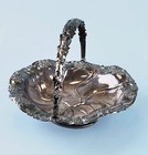 Antique Russian Silver Plated Fruit Bowl  19thc