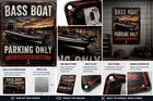 Reserved Bass Boat Parking Only Sign   New   Quality Aluminum Fishing 12 x8 