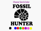 Fossil Hunter Ammonite Prehistoric Decal Laptop Car Window Choose Size Color