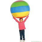 Beach Ball Huge 48  Inch Rainbow Inflatable  4 Ft Jumbo Pool Luau Inflate Toy