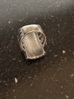 Navajo Sterling Silver Turquoise Mother Of Pearl Ring Size 7 5-8 Handmade 925