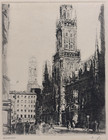 Vintage Original Signed Framed Munich Print  Rare Cultural Art Decor Gifts