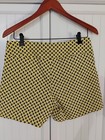 Inc International Concepts Women s Shorts Yellow Black Geometric Pockets 8