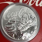 Sealed 2019 1 Oz Reserve Bank Of Fiji Coca-cola Holiday Coin  999 Silver  1