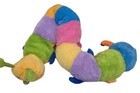 Toys R Us Jumbo Plush Stuffed Animal Alley Rainbow Multi-color Caterpillar 55 