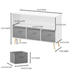 4 Cube Kids Bookcase   Toy Storage Organizer With 3 Fabric Drawers For Playroo  