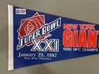 Vintage New York Giants Pennant 1986 Super Bowl Full Size 30    Nfl Football