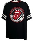 Rolling Stones Rock Band Tour Double Sided Jersey Shirt Black Men s Xl  46-48 