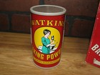 Vtg Watkins Baking Powder Advertising Can Transistor Am Radio Works W  Box  