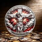 Jesus Resurrection Challenge Coin  Christian Faith Inspirational Gift Token