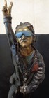 Vintage U2 Bono Heavy Bronze Statue W  Marble Base By Artist Joangelo Rare Find 