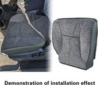 Mist Gray Cloth Driver pass Bottom Seat Cover Fits Ram 1500 2500 3500 4500 98-02