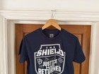 The Shield Justice Has Returned T-shirt Men s Small Navy Wwe Wrestling Authentic