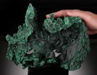 Museum-quality Velvet Malachite   includes A Decorative Display Pillow 