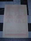 Frank Zappa - Backstage Pass - Vets Memorial Auditorium Vintage Rare