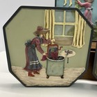 Set Of Three Vintage Washing Day Chalkware Wall Plaques Laundry Mud Room Decor