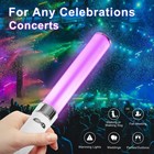 18 Colors Changing Glow Sticks  Led Light Stick Party Supplies  Resuable 2 Mo   