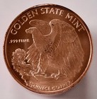 1 2 Oz Walking Liberty Copper Bullion Round  999 Fine Copper Round Bu