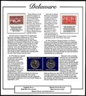 1999 P   D Delaware Statehood Quarter Bu 2 Stamps On Placard From Pcs Km 293
