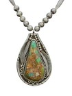 Vintage Navajo Sterling Silver 75 5g Signed Necklace Royston Turquoise Pendant