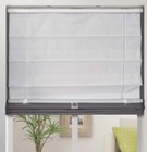 Thermal Room Darkening Fabric Roman Shades Color Graphite Size 34 5  W X 60  H