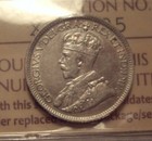 Canada George V 1915 Key Date Silver Ten Cents - Iccs Ef-40  xcx 385 