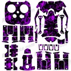 Dji Inspire 1 Quadcopter drone  Transmitter  Battery Wrap skin   Purple Flames 