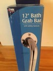 Carex 12  Bath Grab Bar Heavy Duty Steel With Safety Texture Brand New 