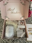 Happy Birthday Best Wishes Floral Gift Basket  Bath Bomb  Soap  Scented Candle
