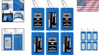Durable 6-pack Luggage Tags   Business Card Holders  Ultimate Travel Id Solution