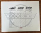 New Original 1992 Corvette C4 Announcement Poster 22  X 17  Modelmax