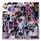 62pcs Prince Sticker Pop Music Kawaii Waterproof Pack   Beige Purple